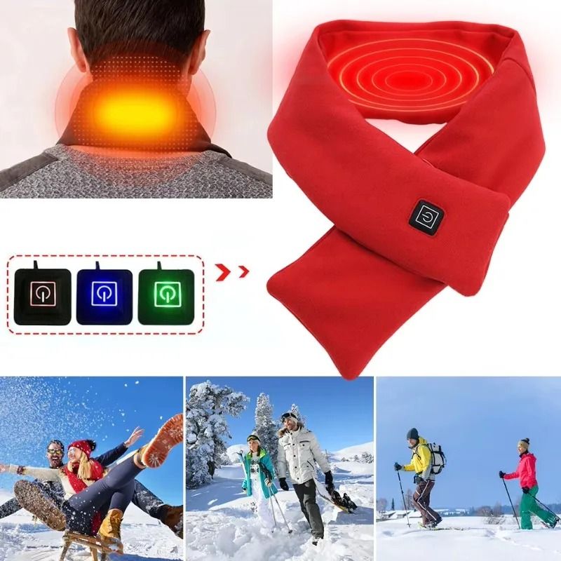 USB Heating Scarf for Women and Men with Three Temperature Settings