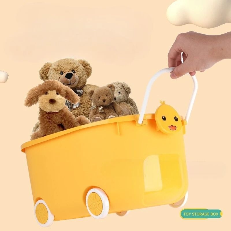 Cartoon Toy Storage Box Organizer for Kids Home Storage