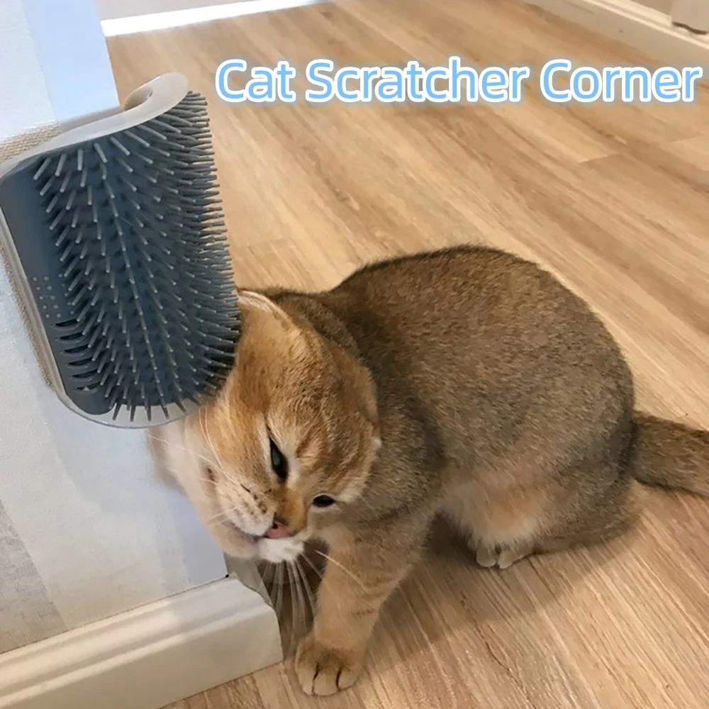 Cat Scratcher Grooming Massager Brush