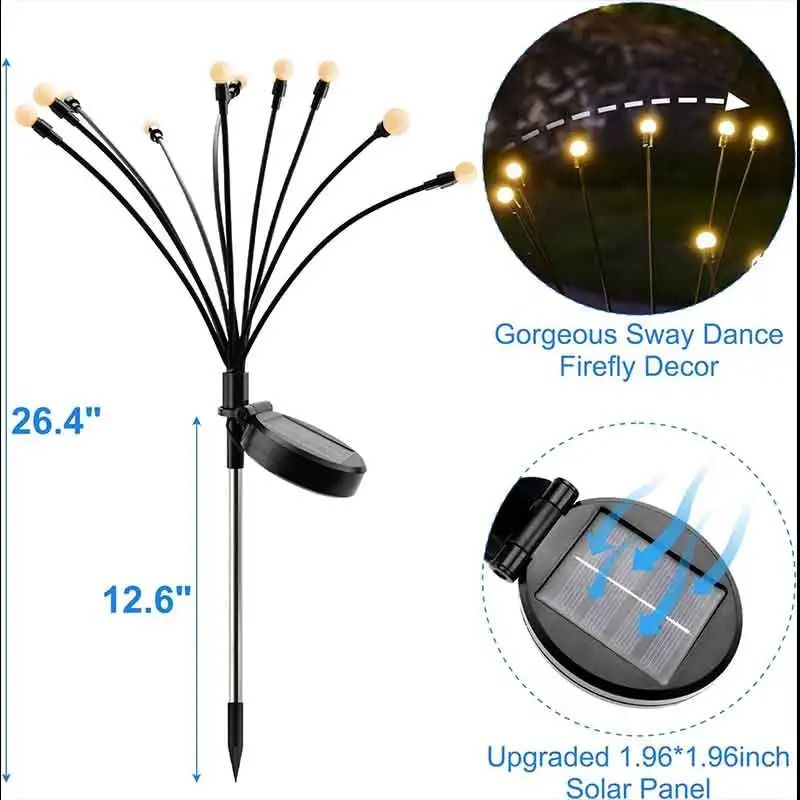 New Upgraded Solar Powered Firefly Lights