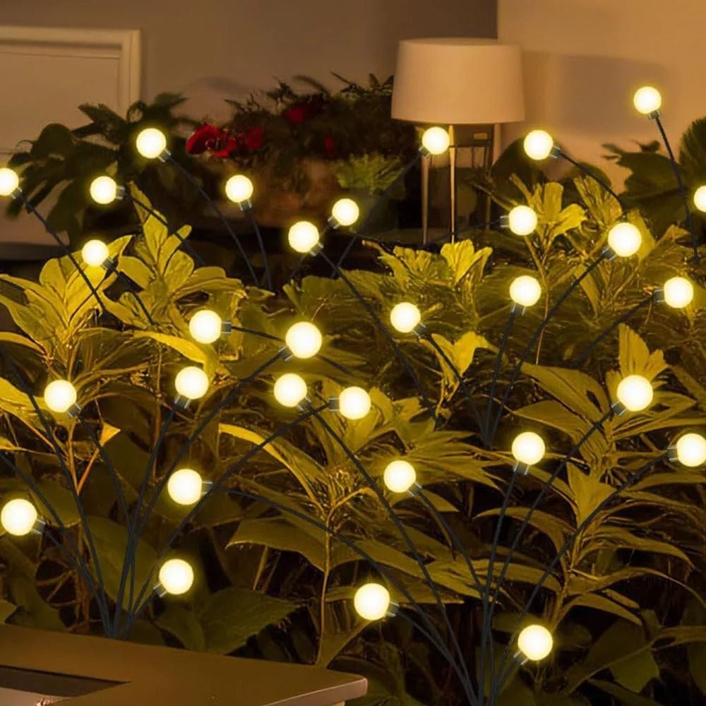 Solar-Powered Garden Firefly Lights