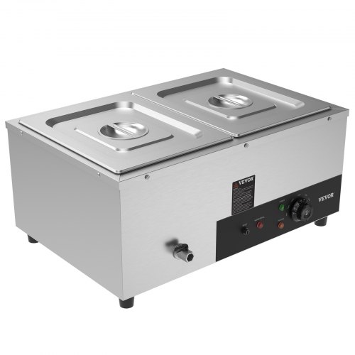 Commercial Food Warmer Electric Steam Table Stainless Steel Buffet Bain Marie