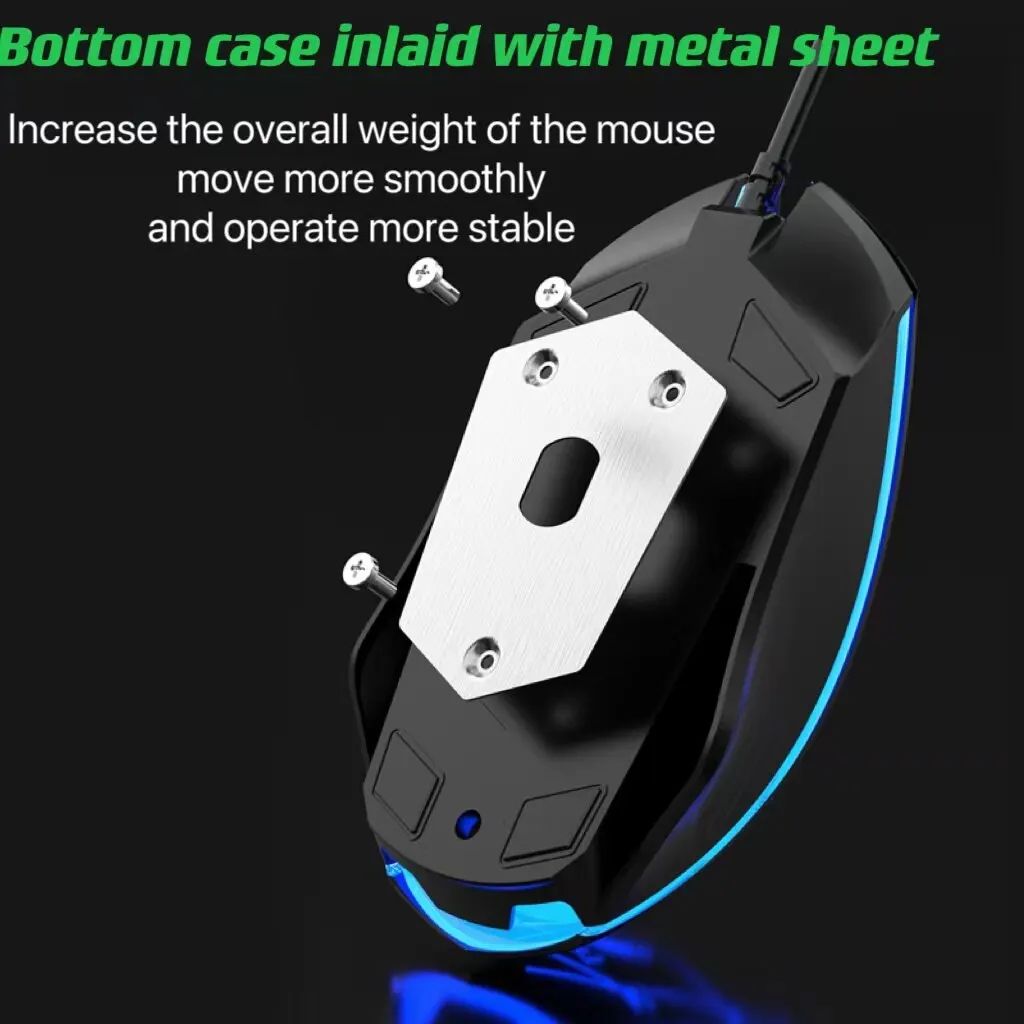 RGB Gaming Keyboard Mouse Combo Wired