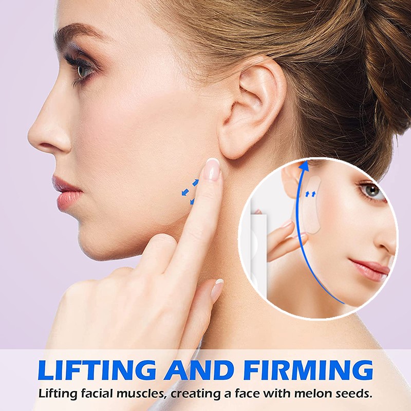 Waterproof Face Makeup Adhesive Tape, Invisible Breathable Lifting Face Sticker, Tighten Chin, Facial Care