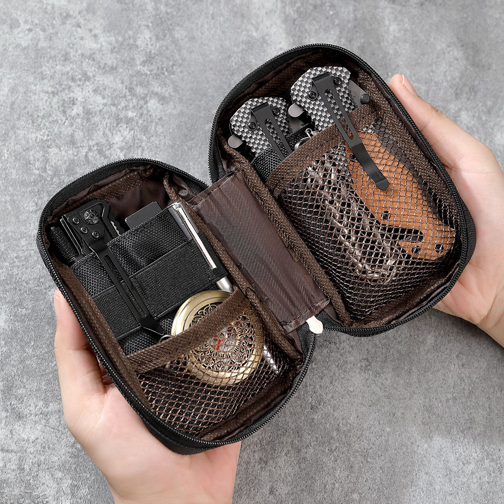 Tactical EDC Organizer Pouch Durable Utility Tool Bag for Camping Hiking Gear Storage