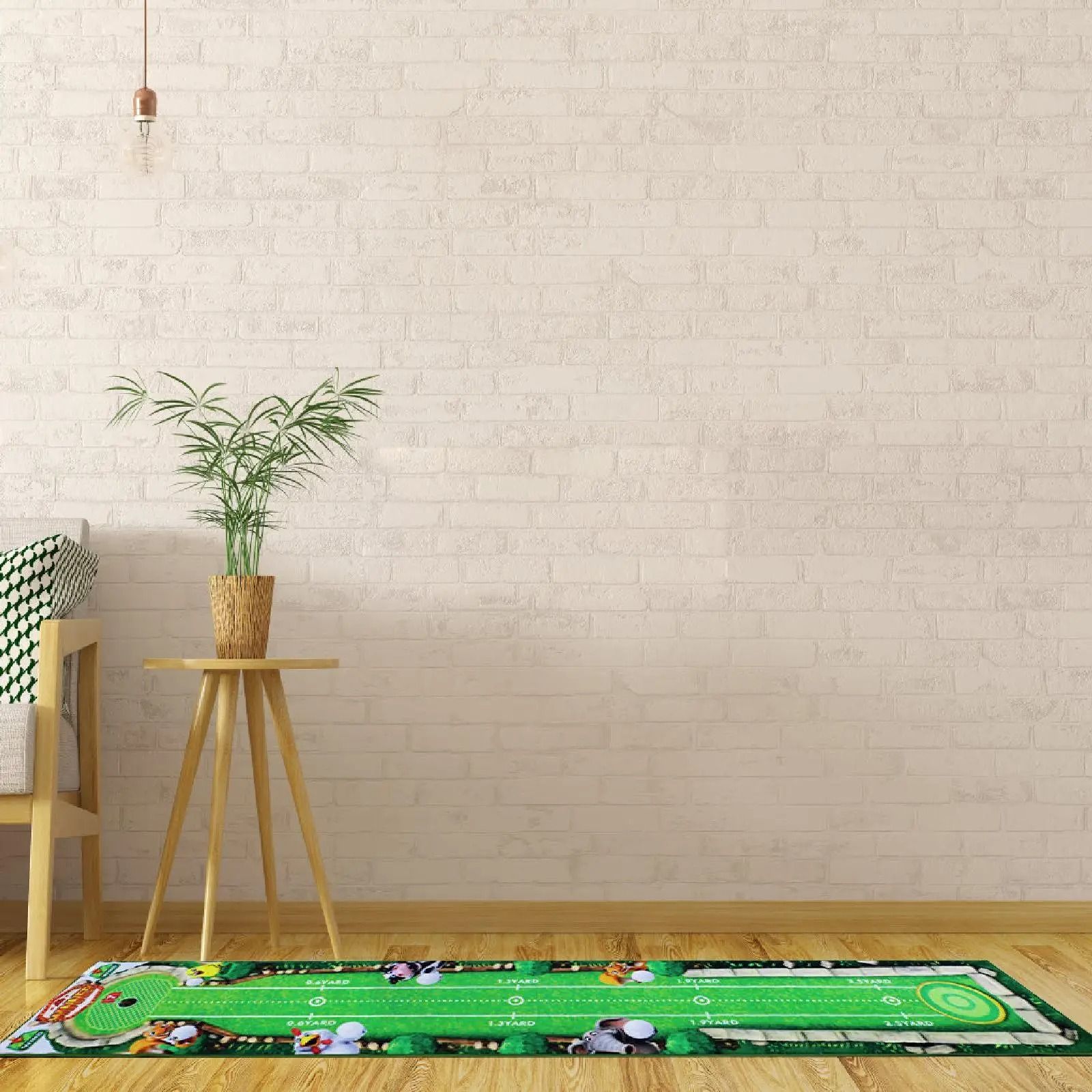 Golf Putting Mat Portable Training Aid for Home Park and Lawn