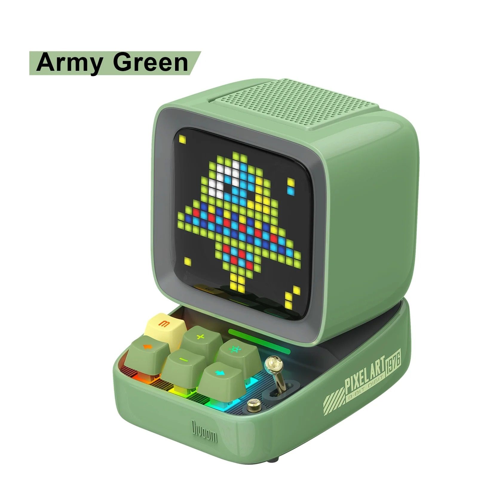 Retro Pixel Art Bluetooth Speaker with DIY LED Display and App Control