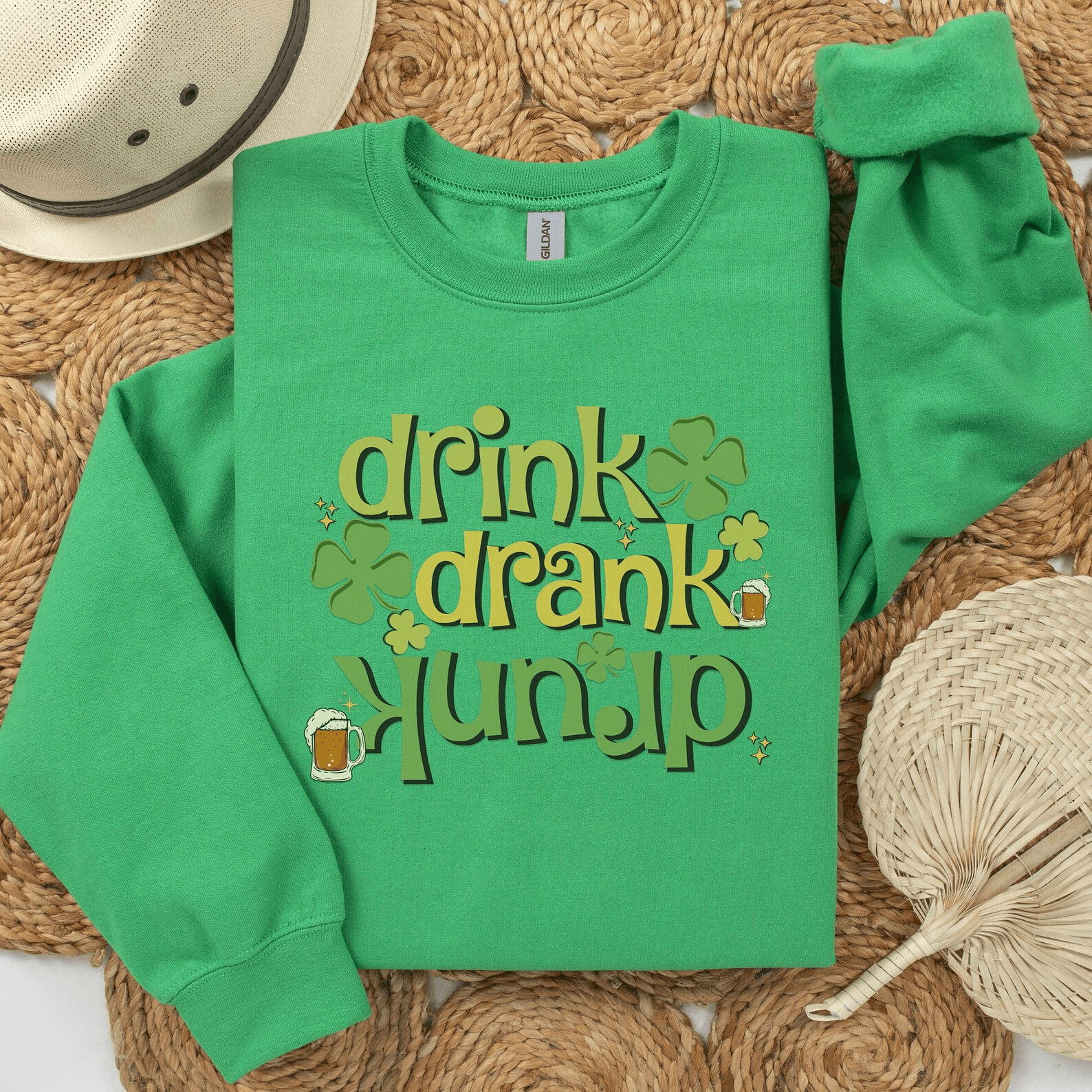 Funny St Patricks Day Shirt Retro Lucky Shamrock Vintage Irish Tee