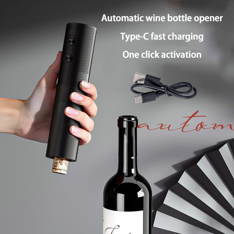 USB Rechargeable Automatic Wine Bottle Opener Electric Corkscrew Opener One-click Button Wine Tools for Bar Use