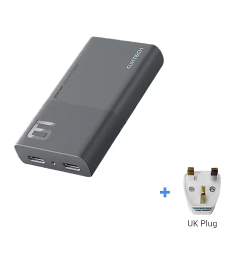 CUKTECH Ultra-Thin 65W GaN Charger – USB C PD 3.0 QC 3.0 Fast Wall Adapter