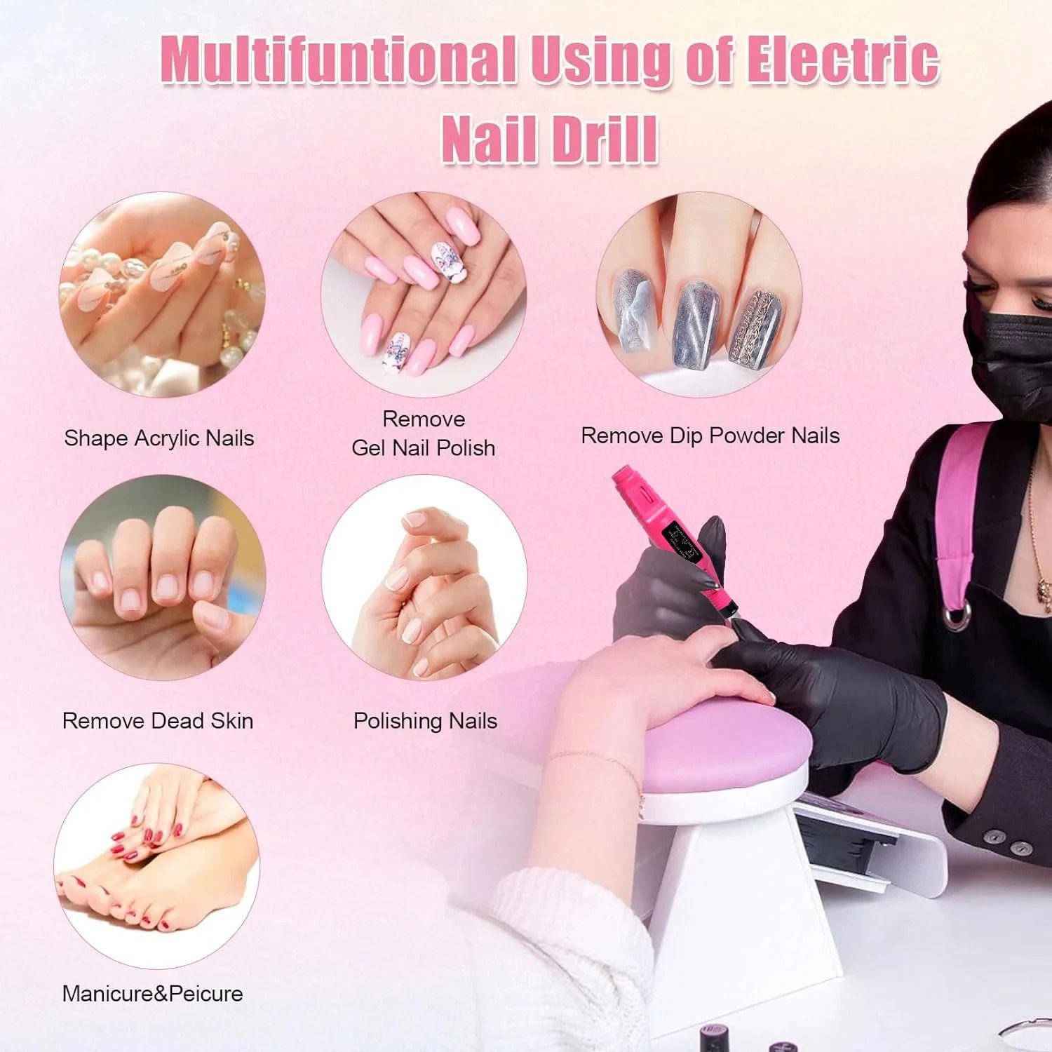 Electric Nail Drill and Sander Set