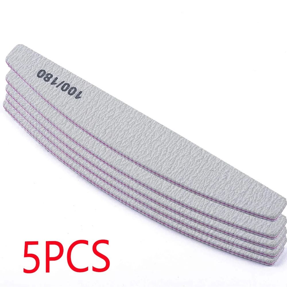 Professional Nail File Set 80 100 Grit Manicure Buffer Tools