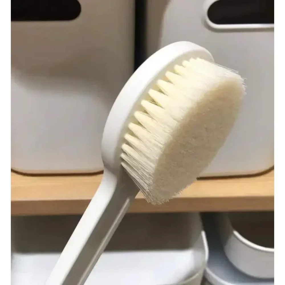 Simple Japanese Bath Brush Long Handle Soft Hair Back Massage Body Cleaning Supplies