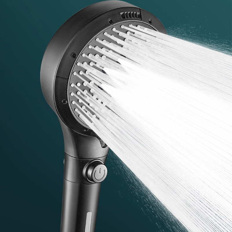 Multifunctional Six-Speed Shower Head Enhanced Booster Adjustable Shower Head for Household Bathroom Use