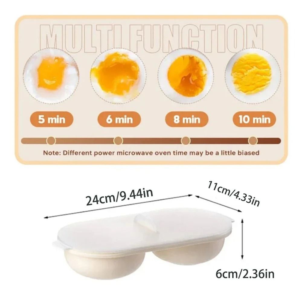 Microwave Double-Cup Egg Poacher & Lotus Maker