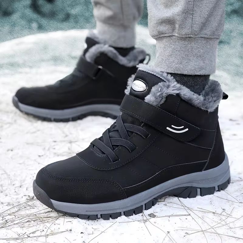 Women's Winter Snow Boots – Warm Fur Lined Platform Ankle Boots with Non-Slip Sole for Outdoor Hiking & Everyday Comfort
