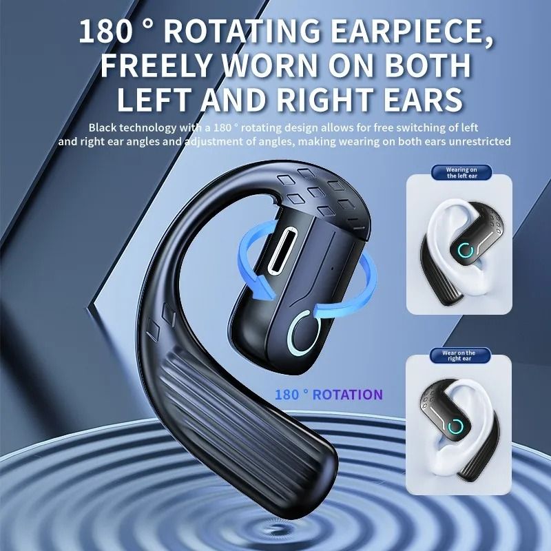Bluetooth 5.4 Open Wireless Earphone | 180° Rotating Adjustable Universal Headset