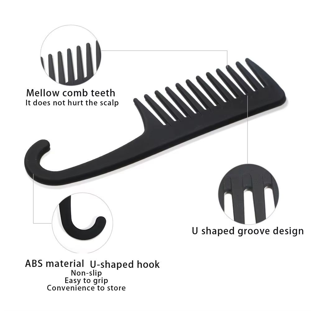 Gentle Wide-Teeth Detangling Brush With Scalp Massage