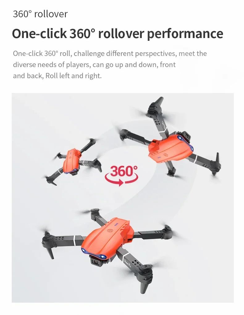 E99Pro 4K WiFi FPV Foldable RC Drone with HD Camera