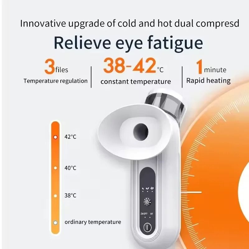 Heated Nano Eye Mist Sprayer with Warm Compress and Moisture Therapy