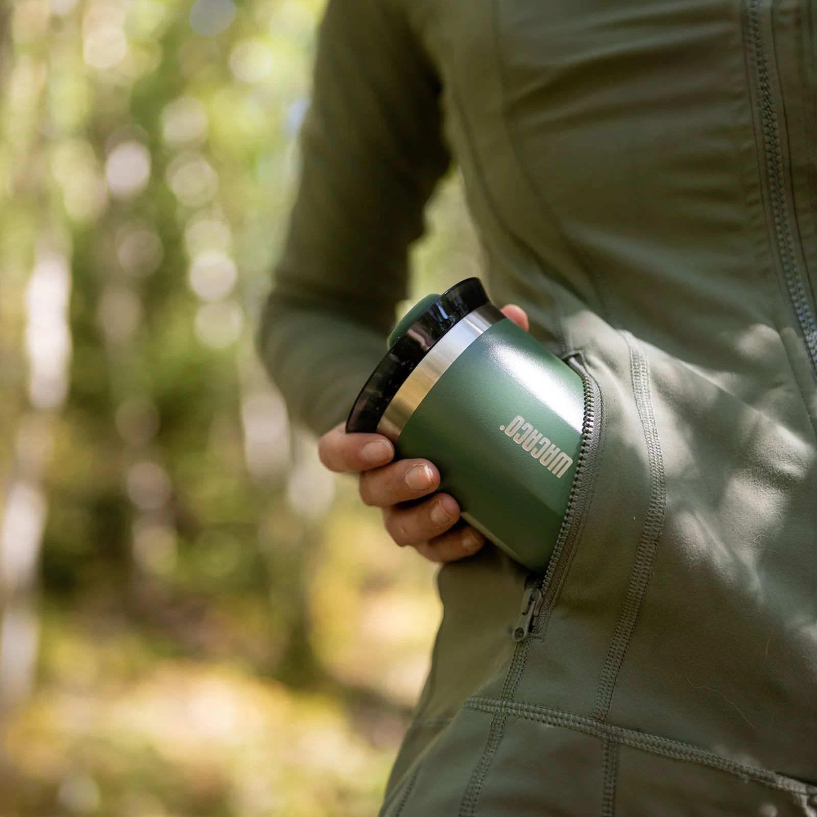 WACACO Octaroma Vacuum Insulated Travel Coffee Mug – Double-Wall Stainless Steel Tumbler