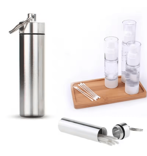 Portable Stainless Steel Toothpick Holder Case Rustproof Sealed Storage Container