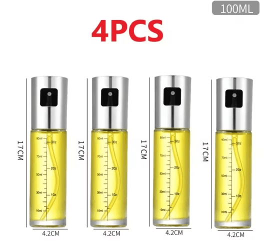 Glass Oil Spray Bottle Leak Proof Kitchen Oil Dispenser for Cooking BBQ