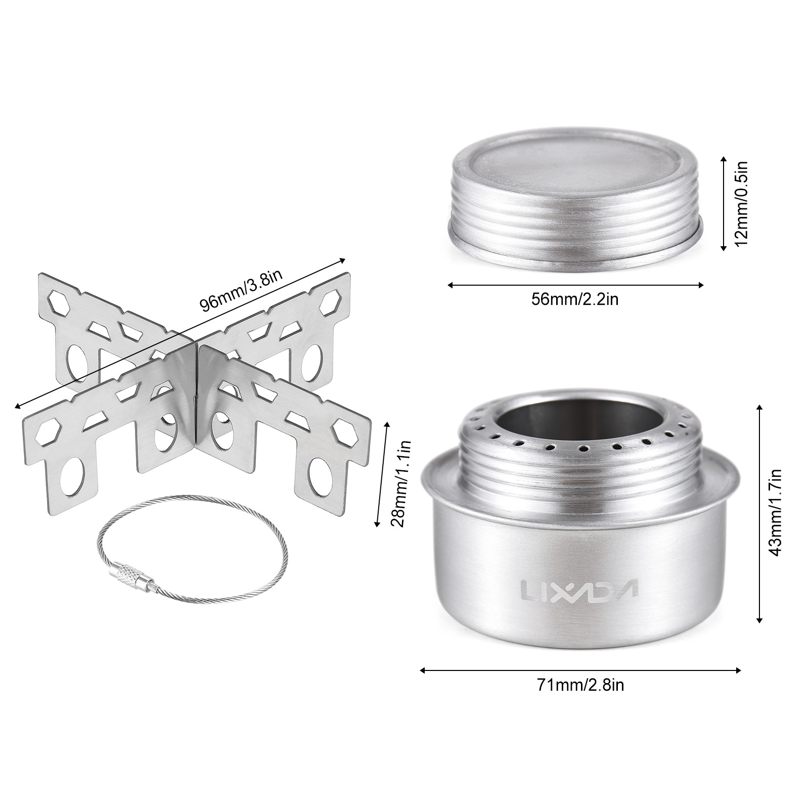 Stove Mini Camping Stove Ultralight Backpacking Cooking Kit