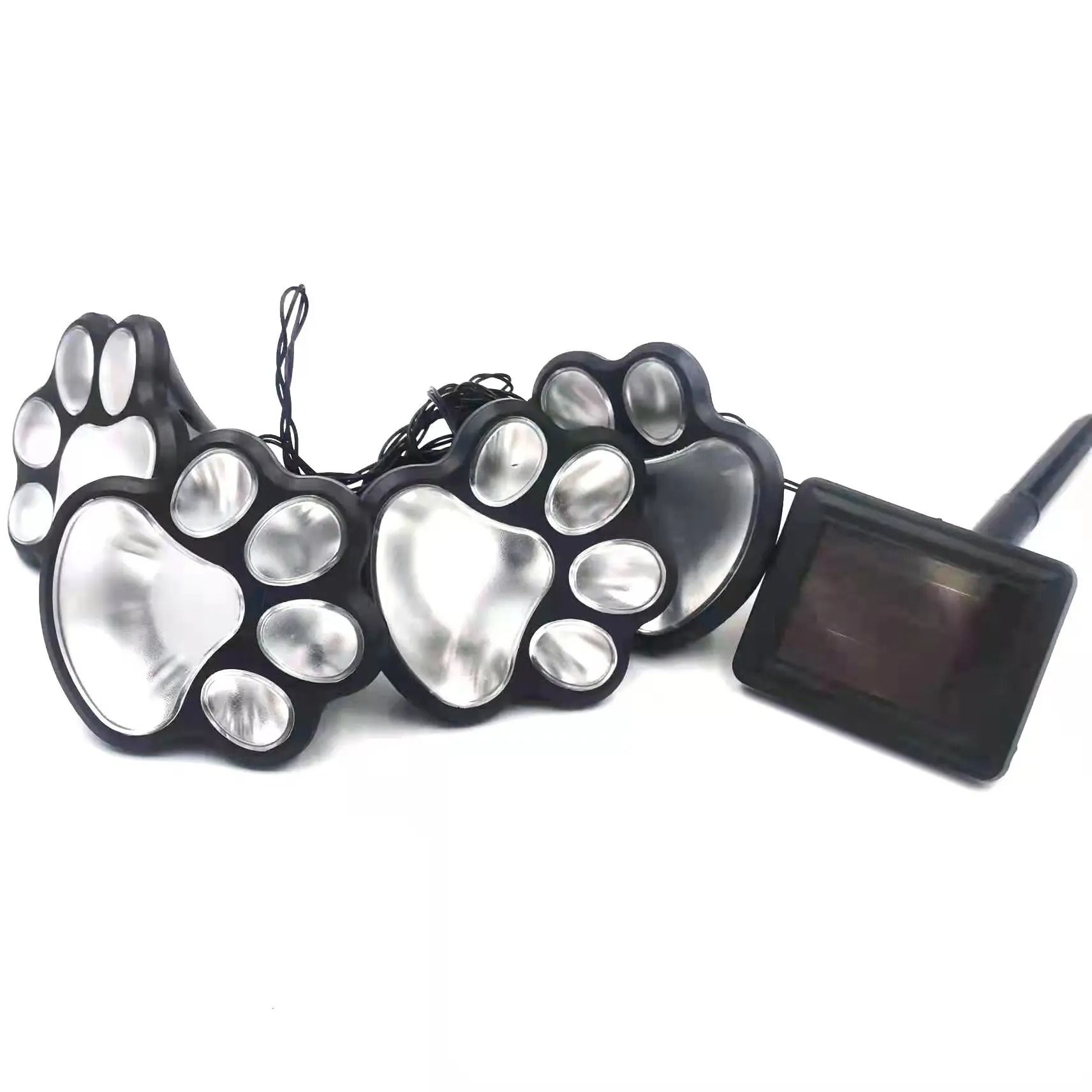 Solar Paw Print Landscape Lights | IP65 Waterproof LED Stone Imitation Garden & Yard Lamps