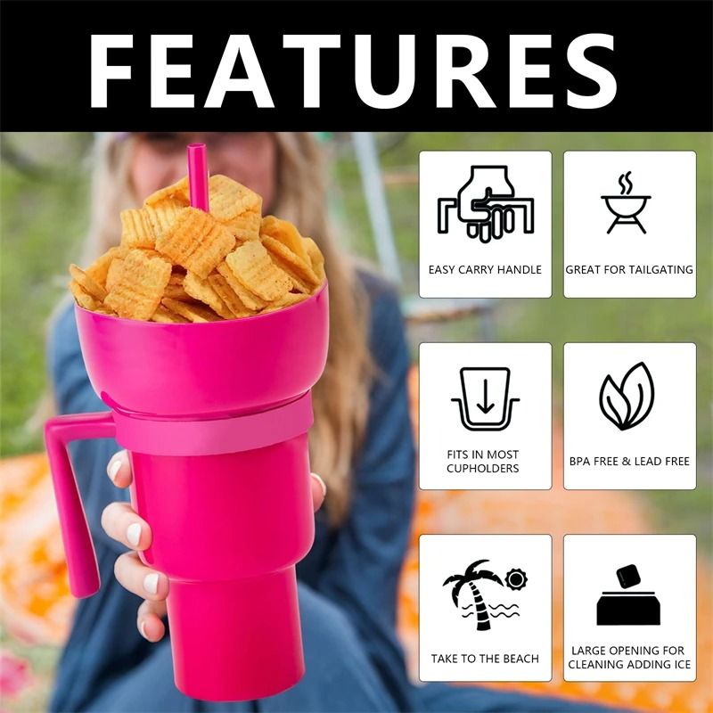 2-In-1 Stadium Tumbler & Snack Cup