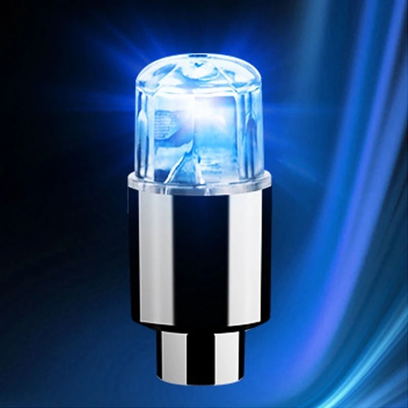 LED Wheel Valve Stem Lights Tire Hub Caps for Cars and Motorcycles