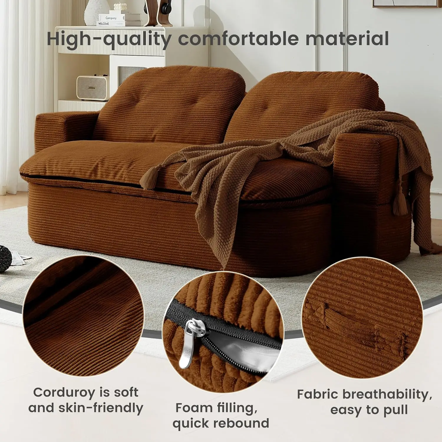 Convertible Folding Sofa Bed 78.9