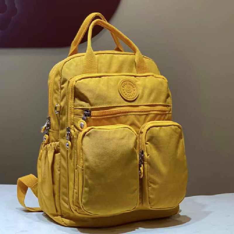 Waterproof Nylon Laptop Backpack for Women Multi Pocket Travel School Bag