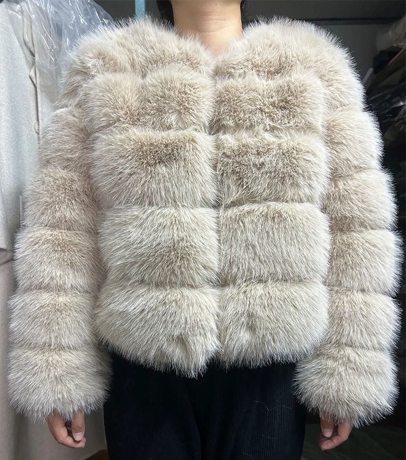 2024 Luxury Faux Raccoon Fur Coat | Premium Fluffy Winter Jacket & Thick Warm Furry Outerwear System
