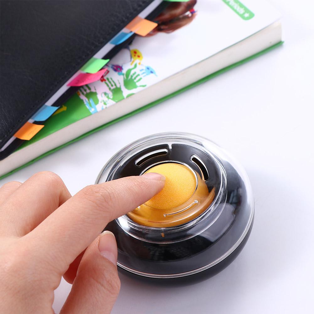 Sponge Finger Wet Tool Plastic Round Case For Casher Counting Money