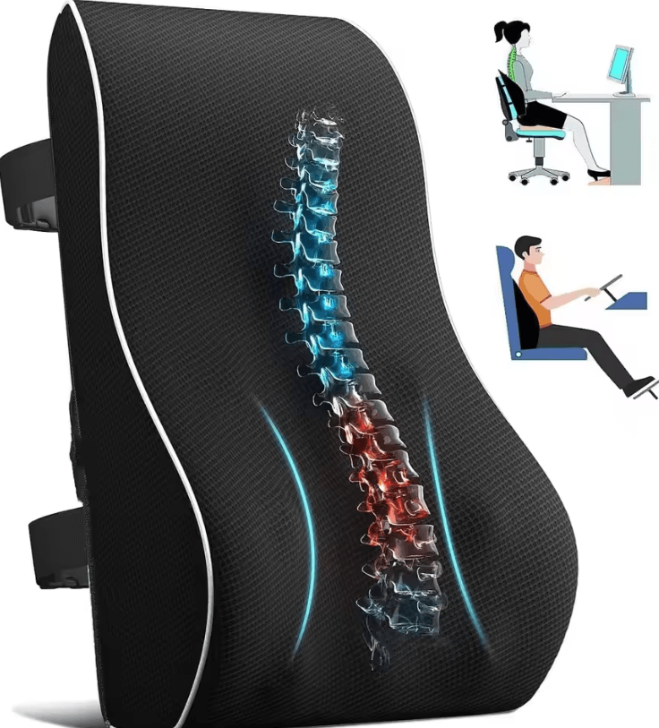 Memory Foam Non-Slip Car Seat Cushion – Soft Comfortable Support for Car, Office, and Gaming Chairs
