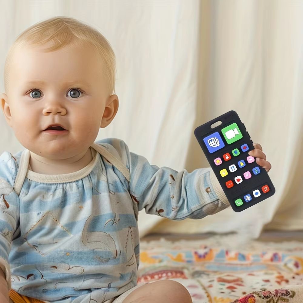 Fun Silicone Baby Cell Phone Teether Toy
