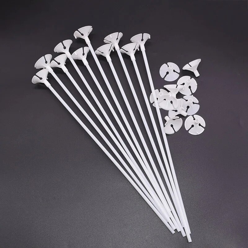 Multicolor 30cm Latex Balloon Stick Holder Cups for Wedding Birthday Decor - 10/20/30/50pcs