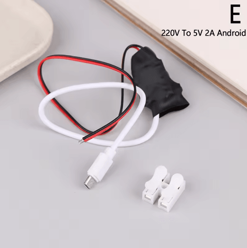 220V to 5V Power Adapter 1A to 2A USB Transformer for Wireless Cameras and WiFi Devices