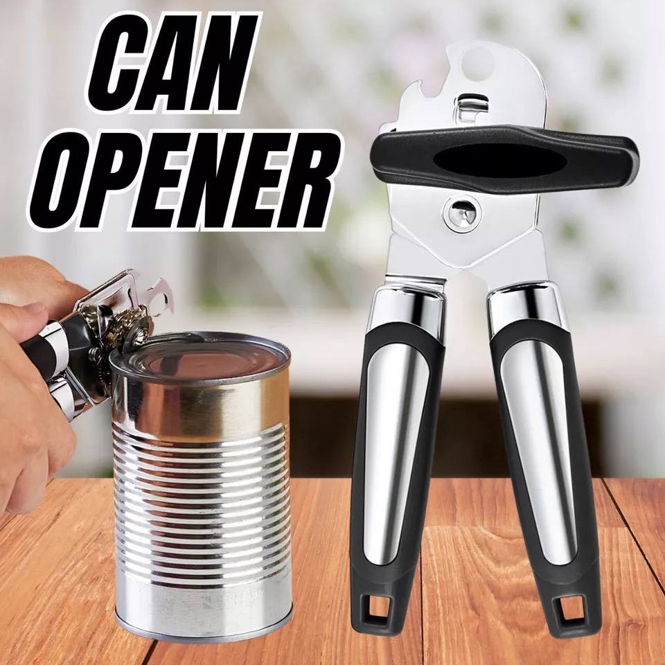 Heavy duty can opener stainless steel smooth edge manual can opener kitchen tool