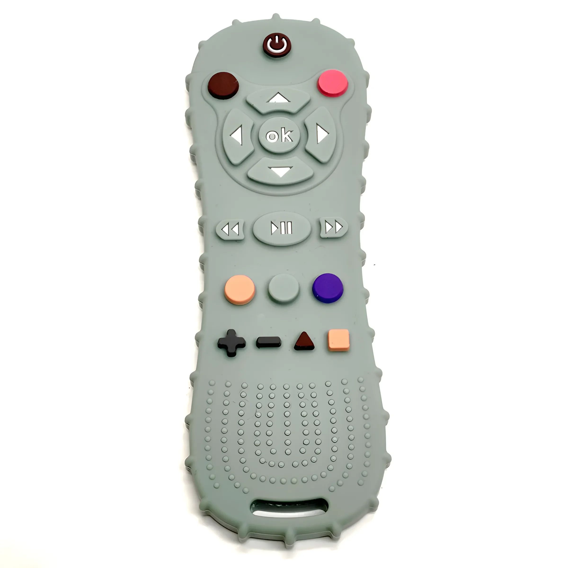 Baby Silicone Remote Teether, Teething Stick Pacifier Glove Toy Set