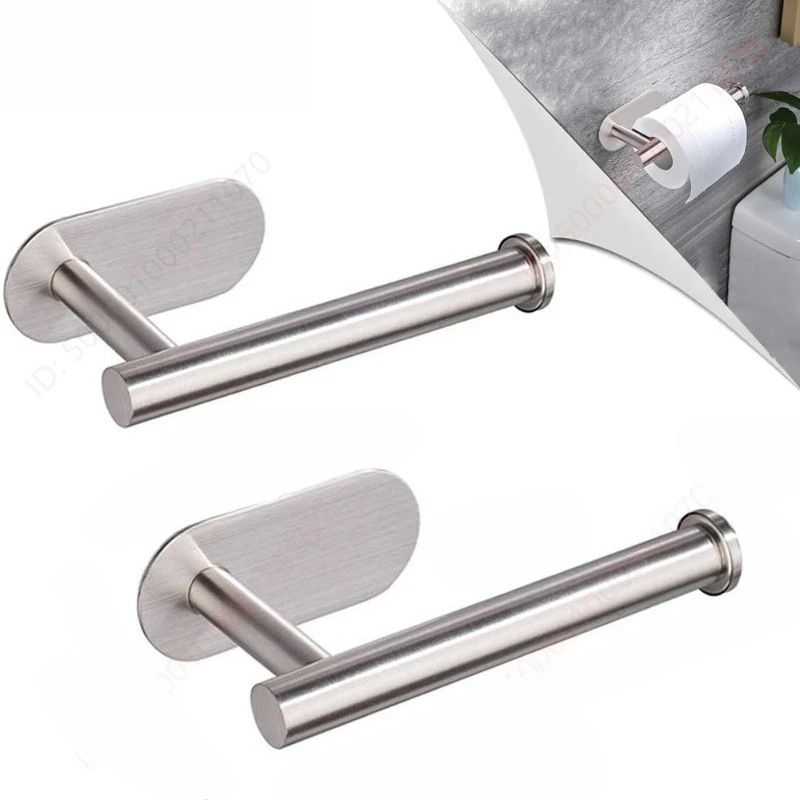 Adhesive Toilet Paper Holder Wall Mounted Tissue Rack