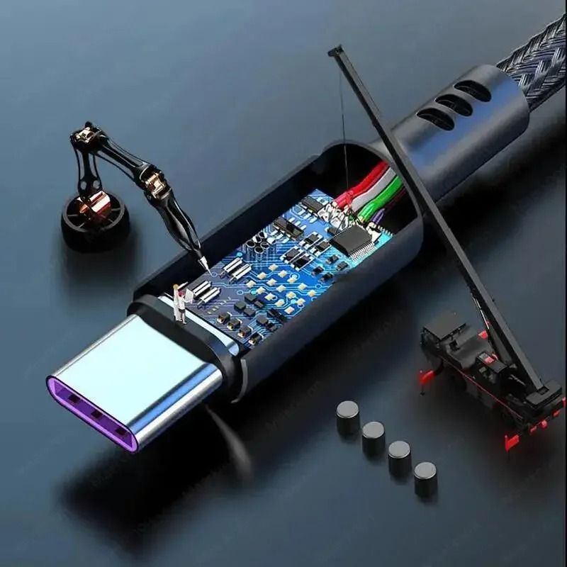 5A High Current Quick Charge USB Charging and Data Cable