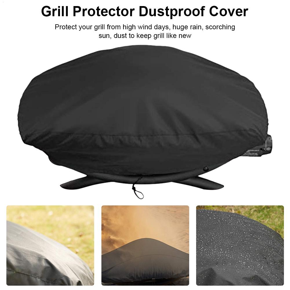 Waterproof Grill Cover Protector, Dust Proof, Outdoor BBQ Cover for Weber