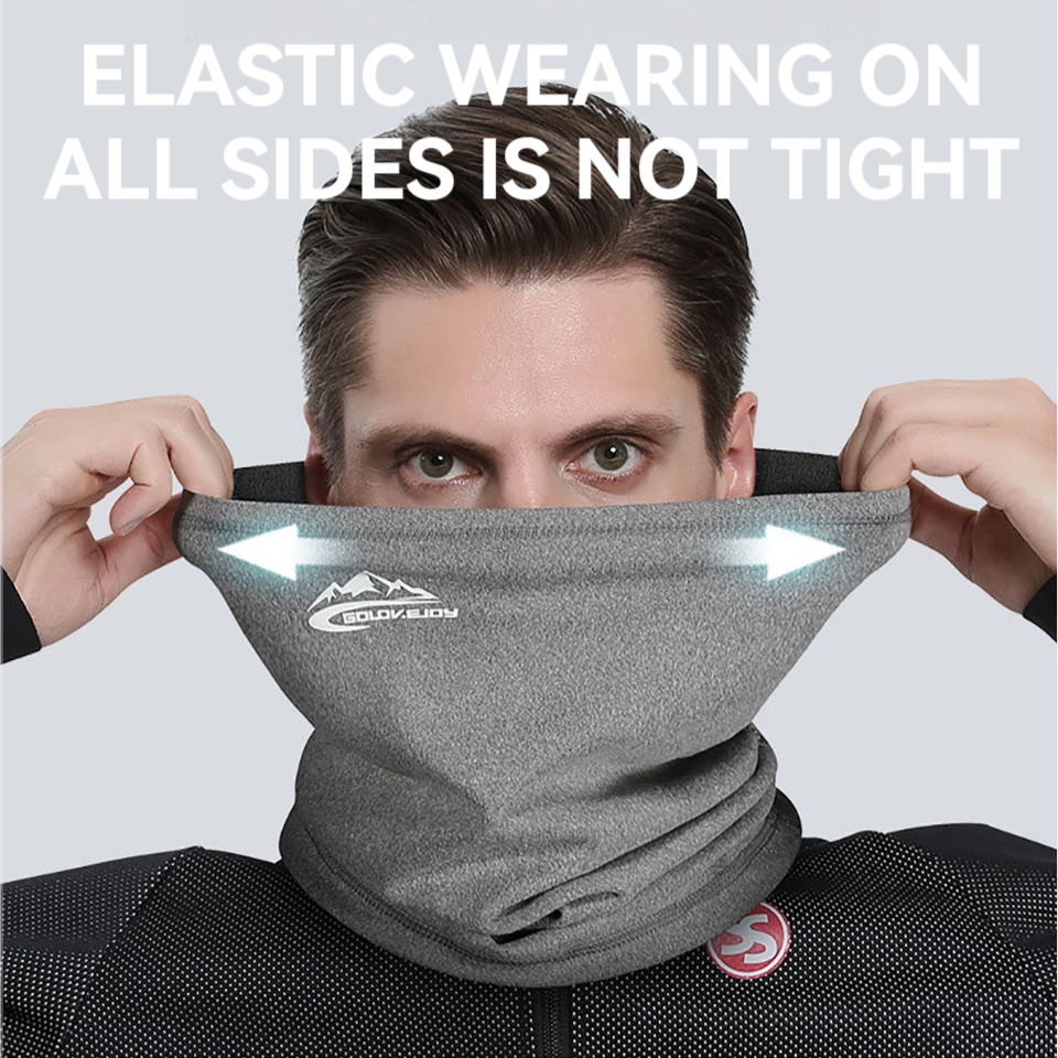 KoKossi Winter Sports Bandana Snowboard Scarf Velvet Thermal Neck Warmer Outdoor Hiking Cycling Riding Scarves For Men Women