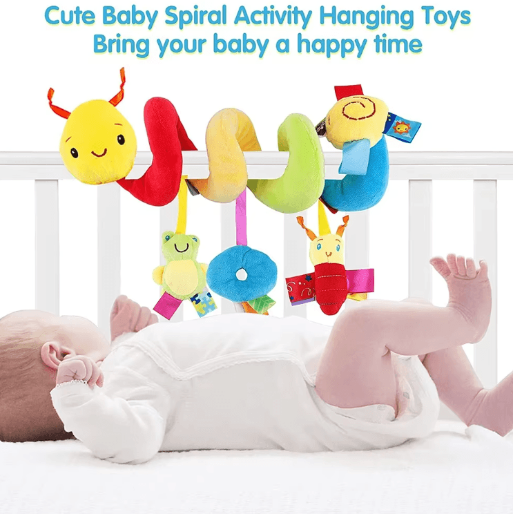 SnuggleSpin Baby Spiral Activity Toy – Musical Hanging Crib & Stroller Companion
