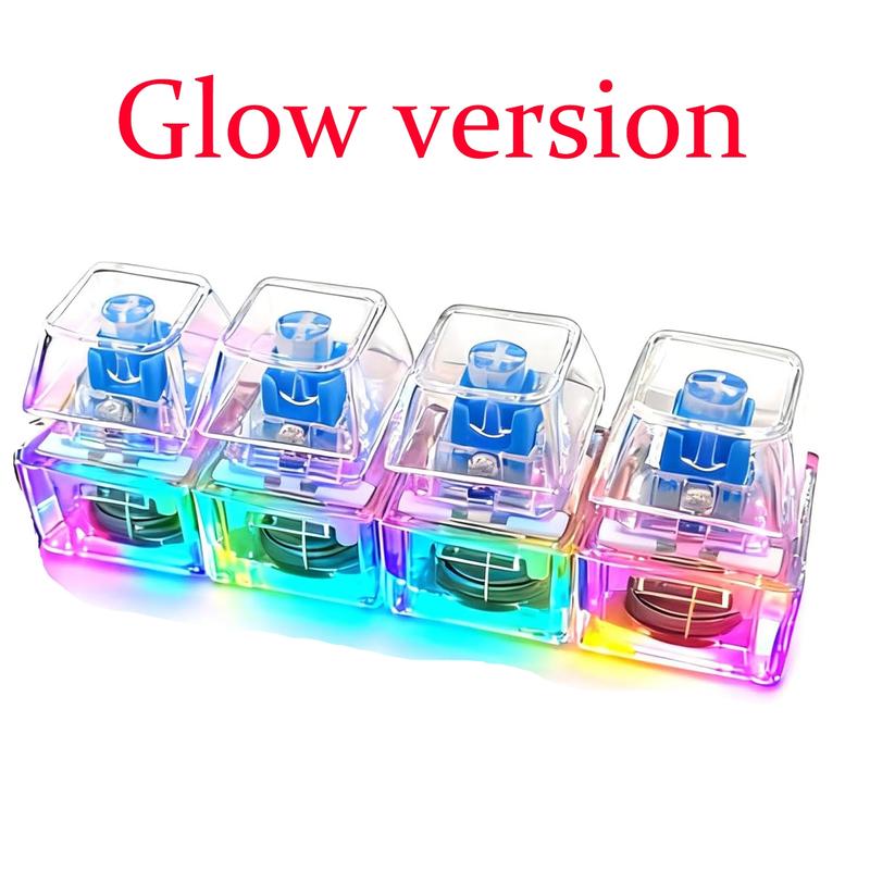 LED Keyboard Fidget Toy Stress Relief Keychain