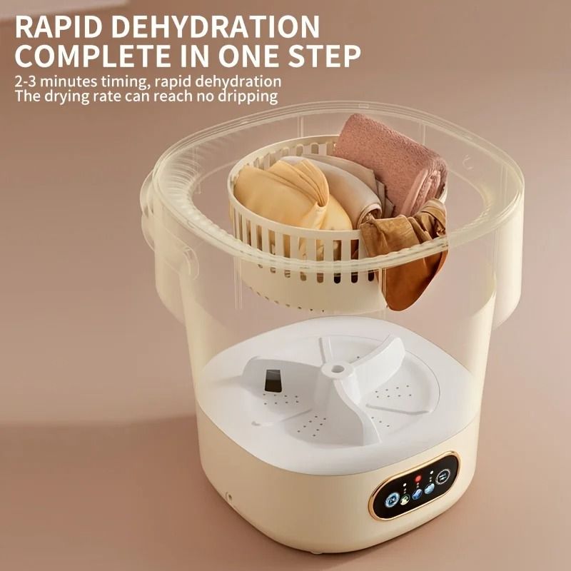 Travel Ready Collapsible 15L Washer & Spin Dryer