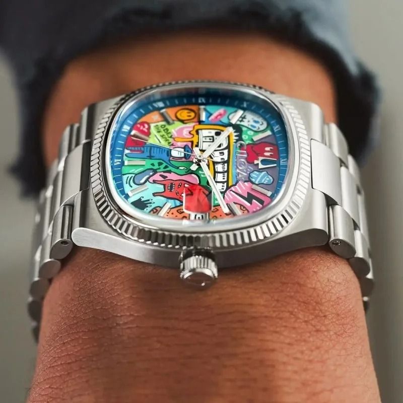 Square Luxury Quartz Watch – High-End Stainless Steel Fashion Timepiece