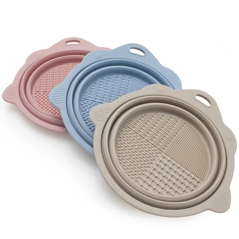 Makeup Brush Cleaner and Cleaning Bowl Set for Wet and Dry Makeup Tools
